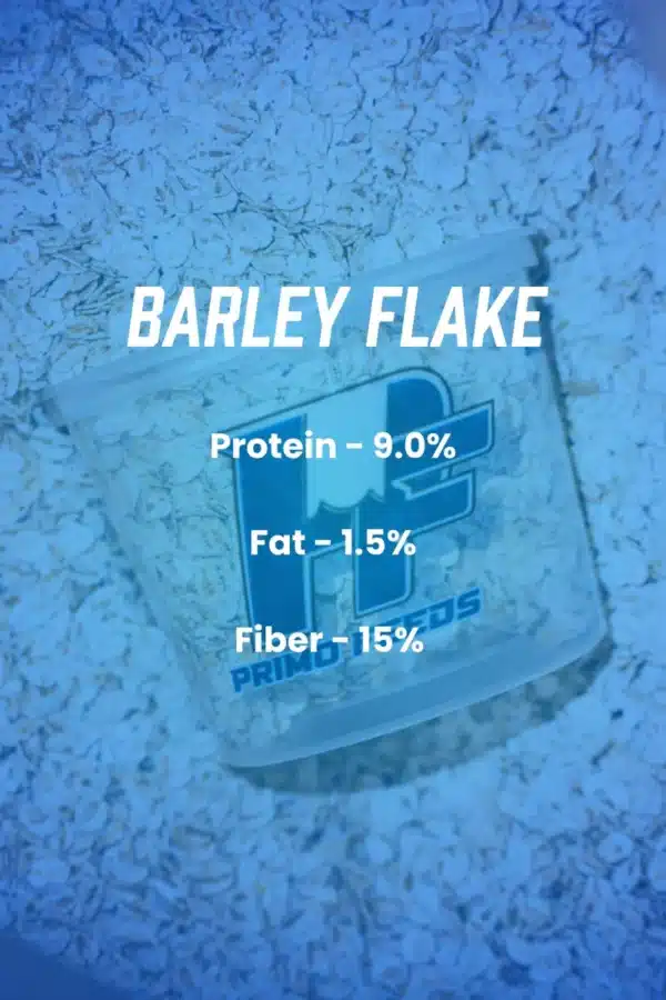 barley flake product infographic